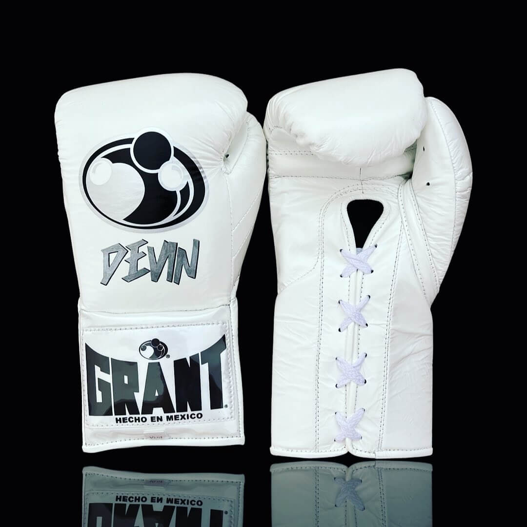 Grant White 14oz Boxing Gloves High Quality Gym Gloves