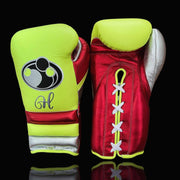 Grant Yellow/Red/Silver Boxing Gloves Durable Sparring Gloves