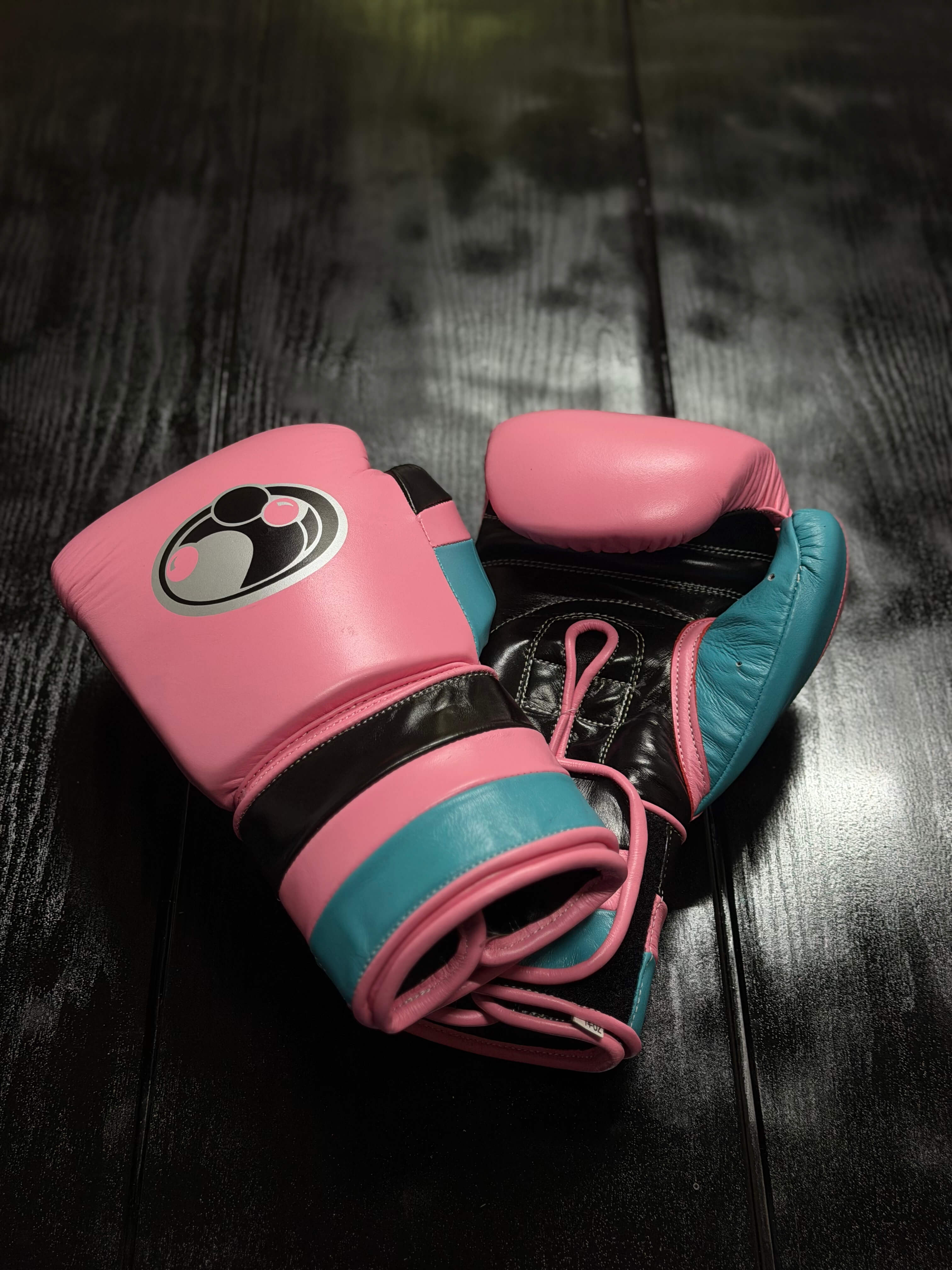 Grant Boxing Sets Pink/Black/Blue Leather Gloves