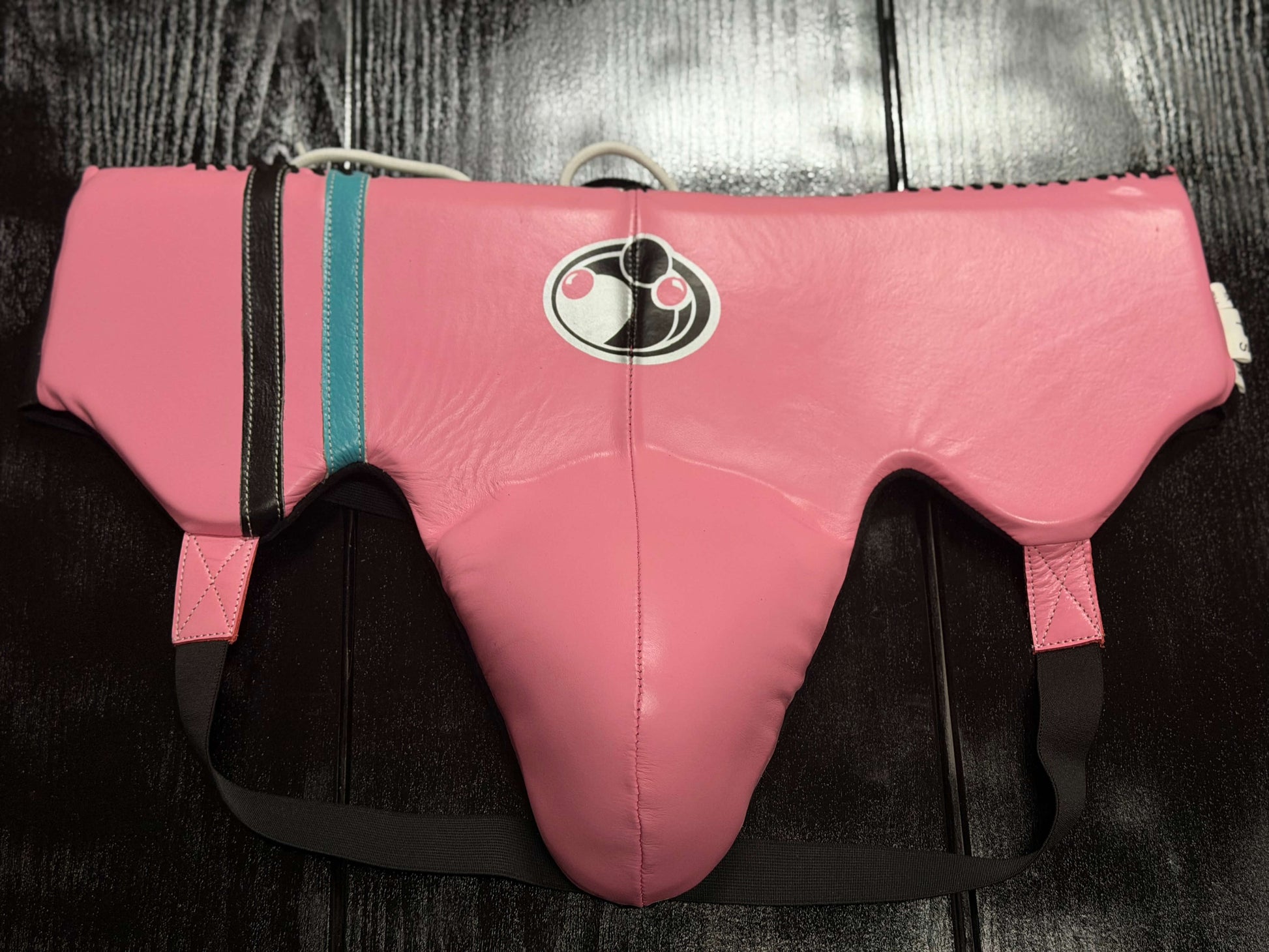 Grant Boxing Sets Pink/Black/Blue Leather Groinguard