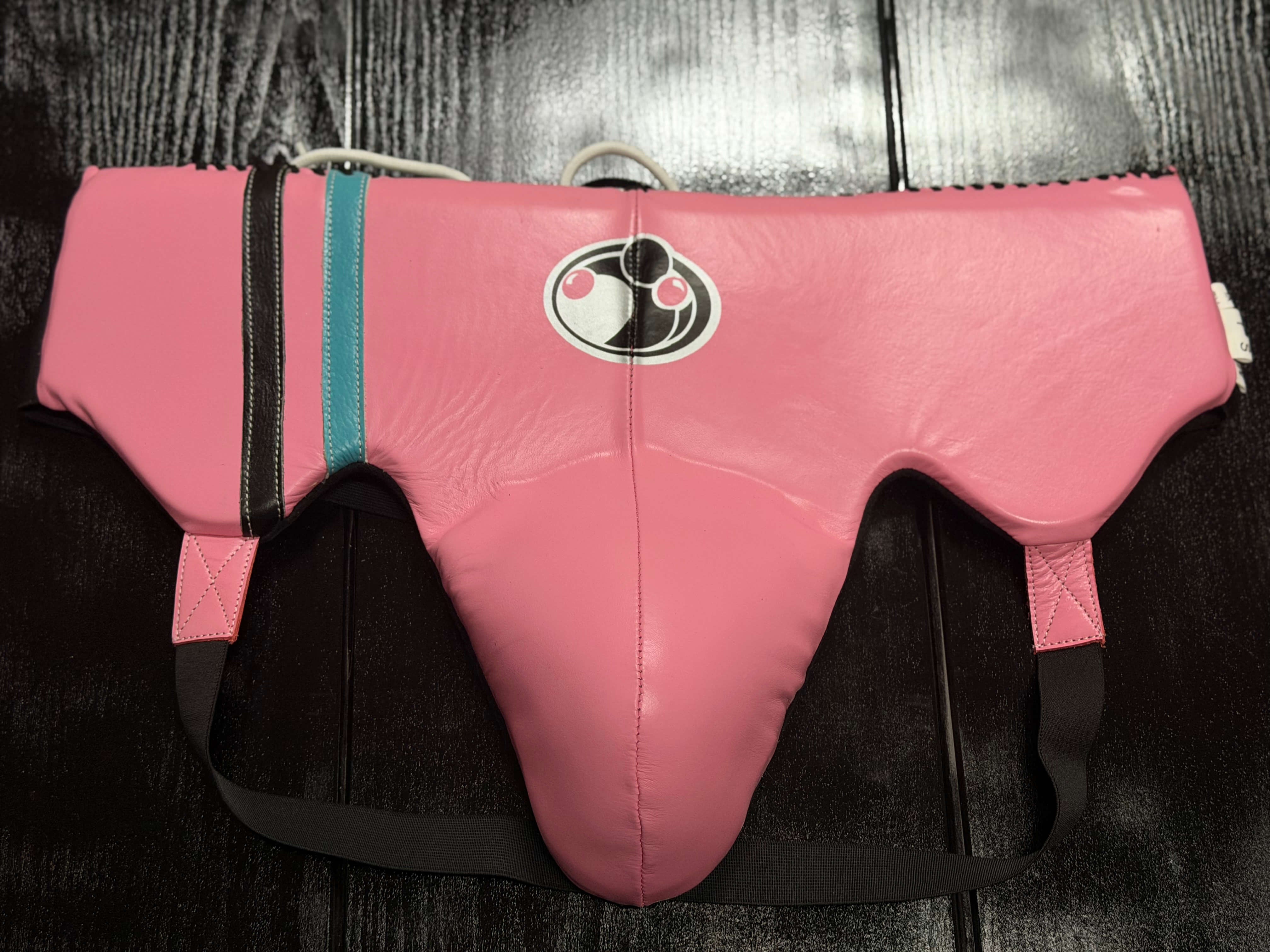 Grant Boxing Sets Pink/Black/Blue Leather Groinguard