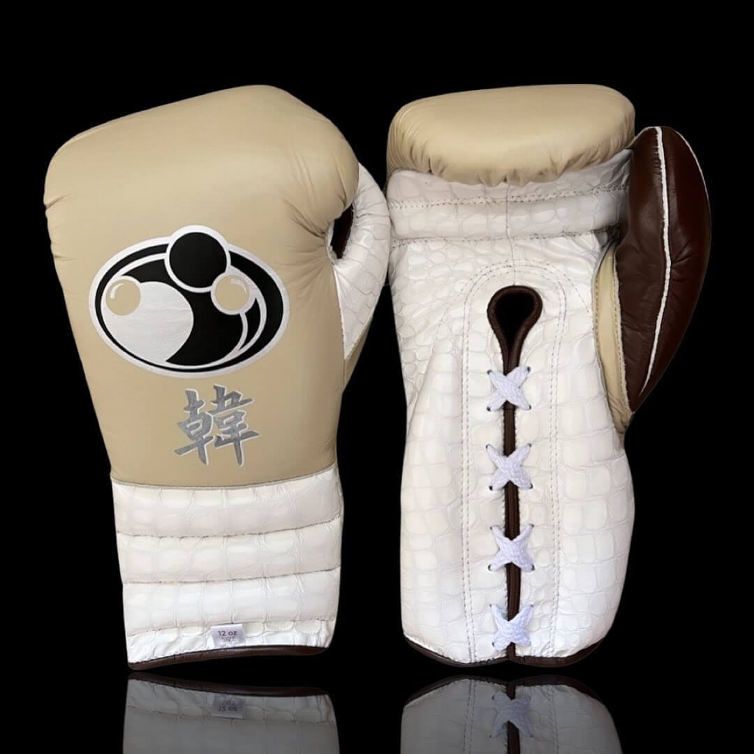 Grant Boxing Set Beige/White/Brown Gym Training Gloves