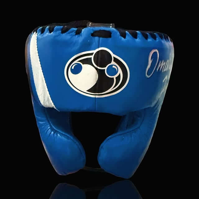 Grant Full Gear Boxing Set Blue/Black/Silver 14oz Headguard