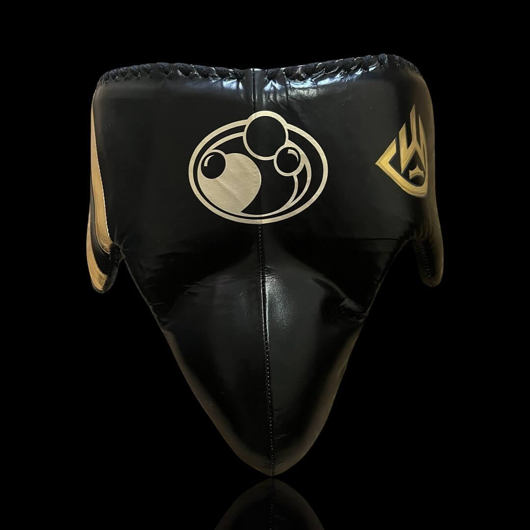 Grant Black/Gold Full Boxing Set Gloves Groin Guard