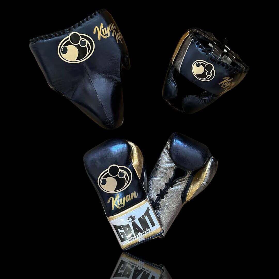Grant Black/Grey/Gold Complete Boxing Set Customizable Training Bundle