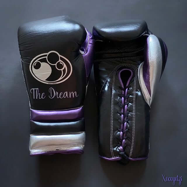 Grant Complete Boxing Set Black/Purple/Silver Gloves
