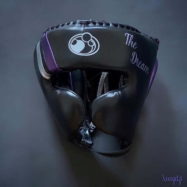 Grant Complete Boxing Set Black/Purple/Silver Headguard