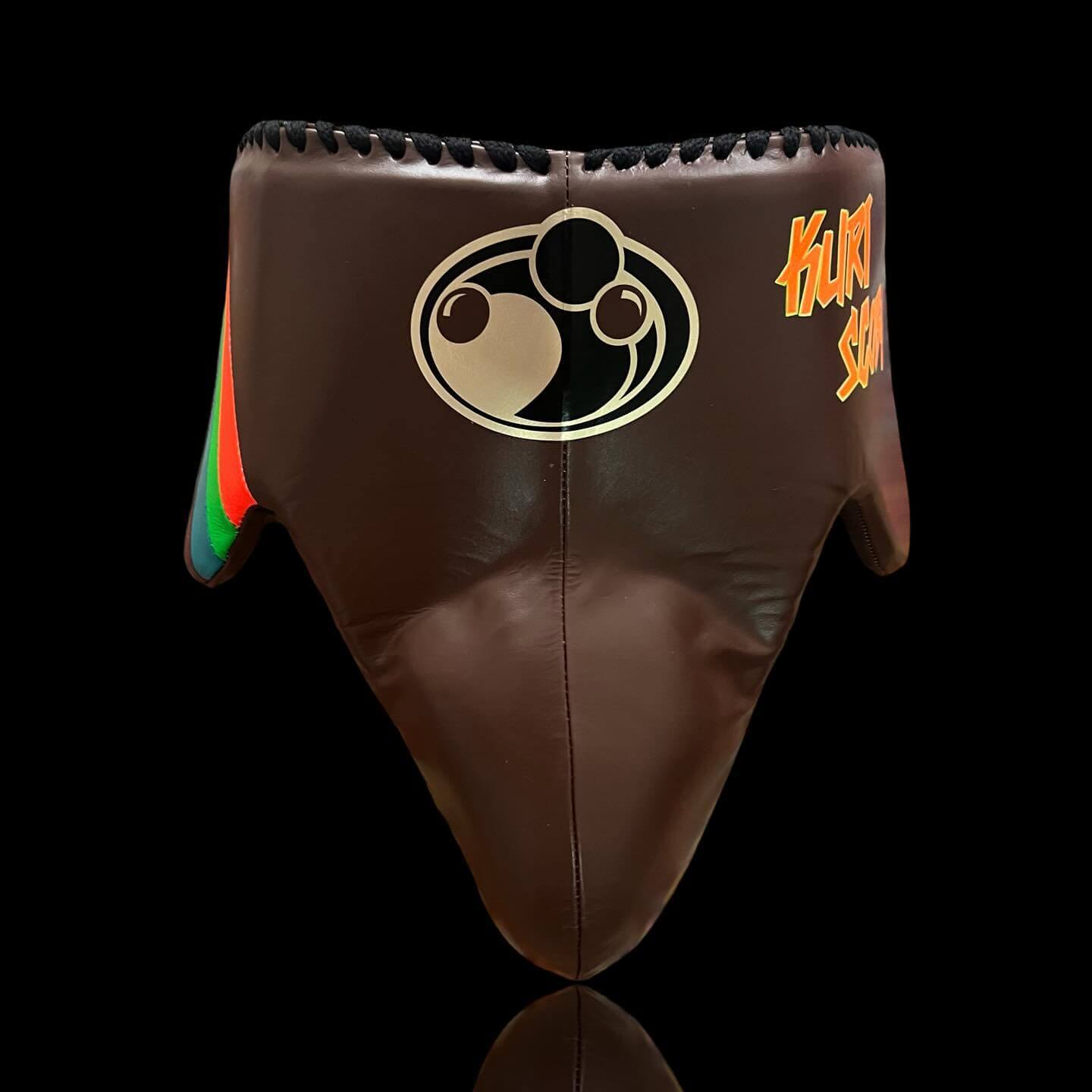 Grant Boxing Set Brown/Blue/Green/Orange Lace-Up Groinguard