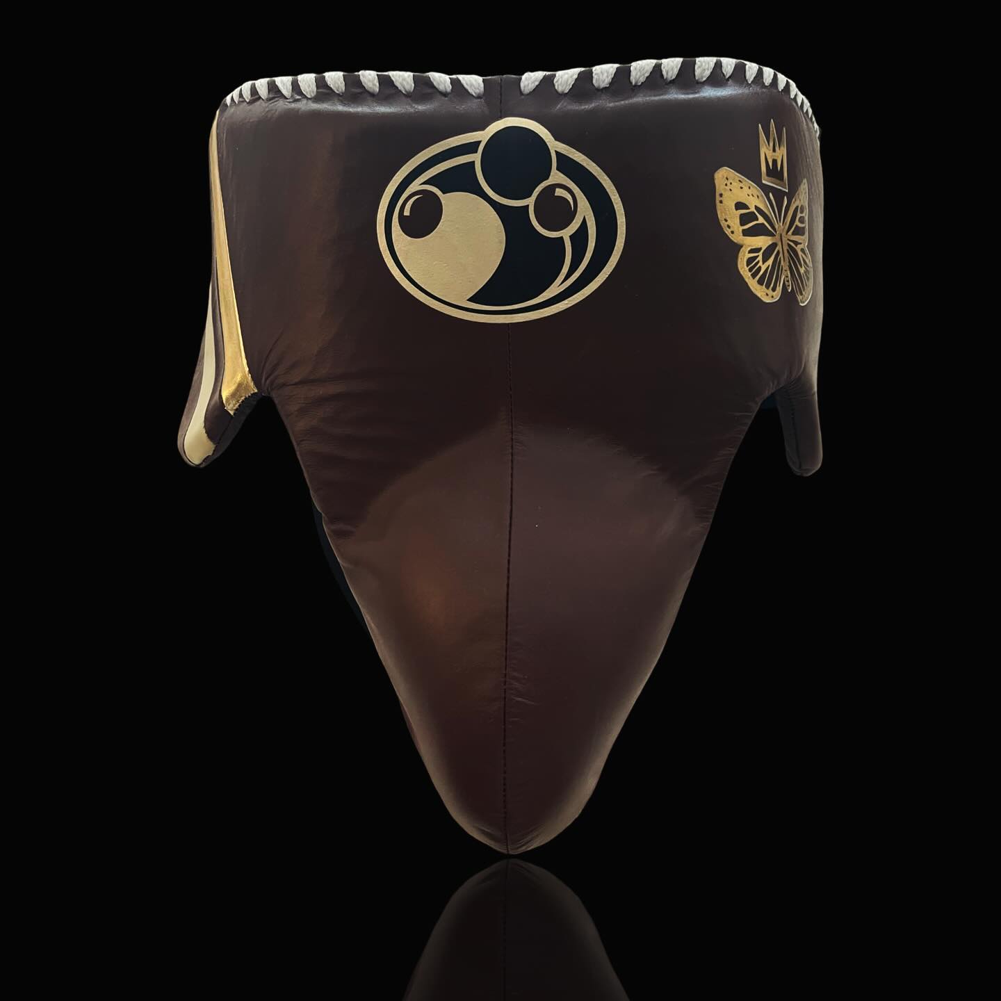 Grant Boxing Gloves Set Brown/Gold Groinguard