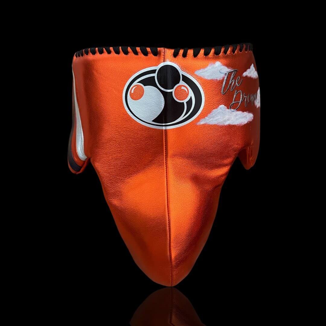 Grant Boxing Gloves Set Orange/Grey/Silver Groinguard