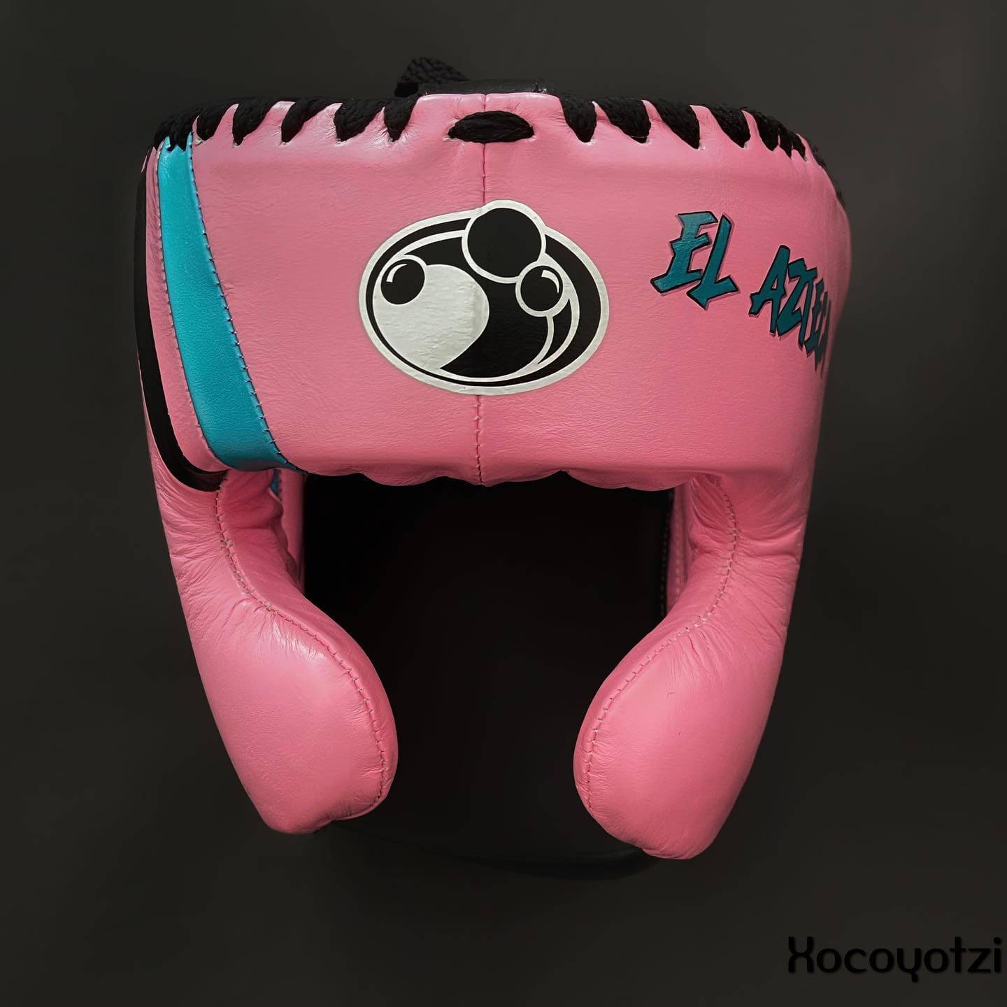 Grant Pink/Black/Blue Complete Boxing Set Headguard