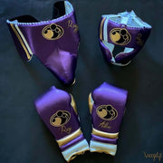 Grant Boxing Set Purple/Gold/White 14oz Gloves with Headguard Training Kit