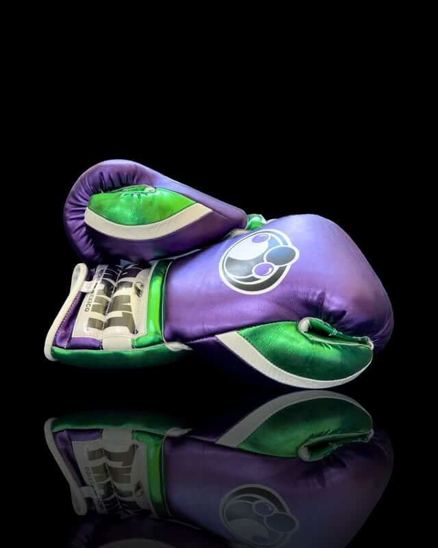 Grant Purple/Green/White Boxing Set Gloves Thumb View