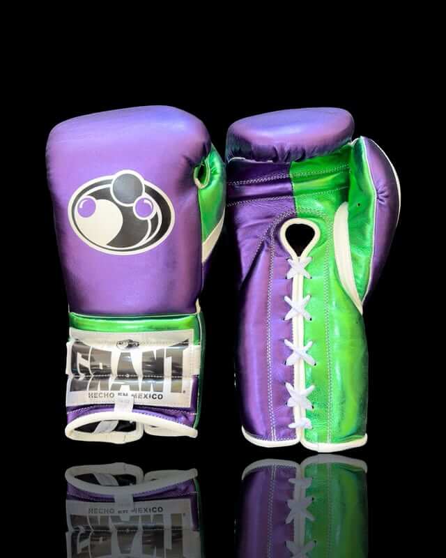 Grant Purple/Green/White Boxing Set Heavy Duty Gloves