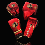 Grant Complete Boxing Set Red/Gold/Black Gloves Headguard Training Bundle
