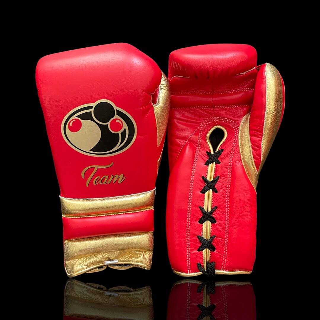 Grant Full Gear Boxing Set Red/Gold 14oz Gloves
