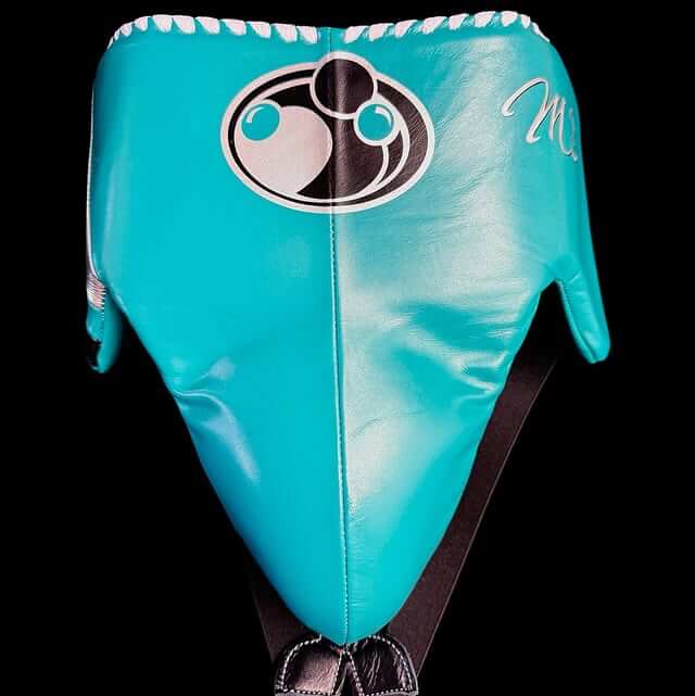 Grant Boxing Gloves Set Sky-Blue/Black/Silver Groinguard