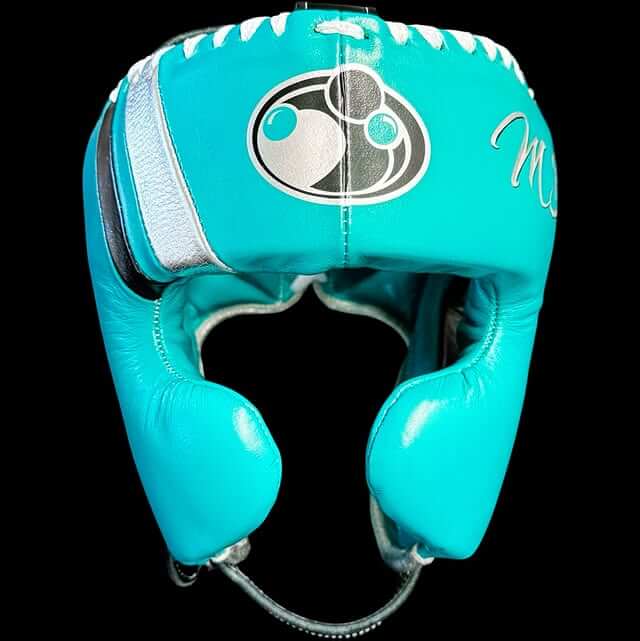 Grant Boxing Gloves Set Sky-Blue/Black/Silver Headguard