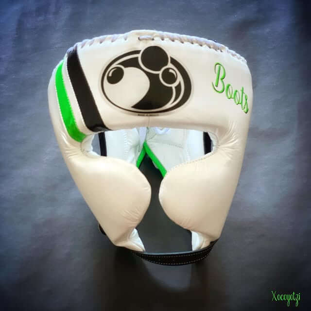Grant White/Green/Black Boxing Set Fitness Training Headguard