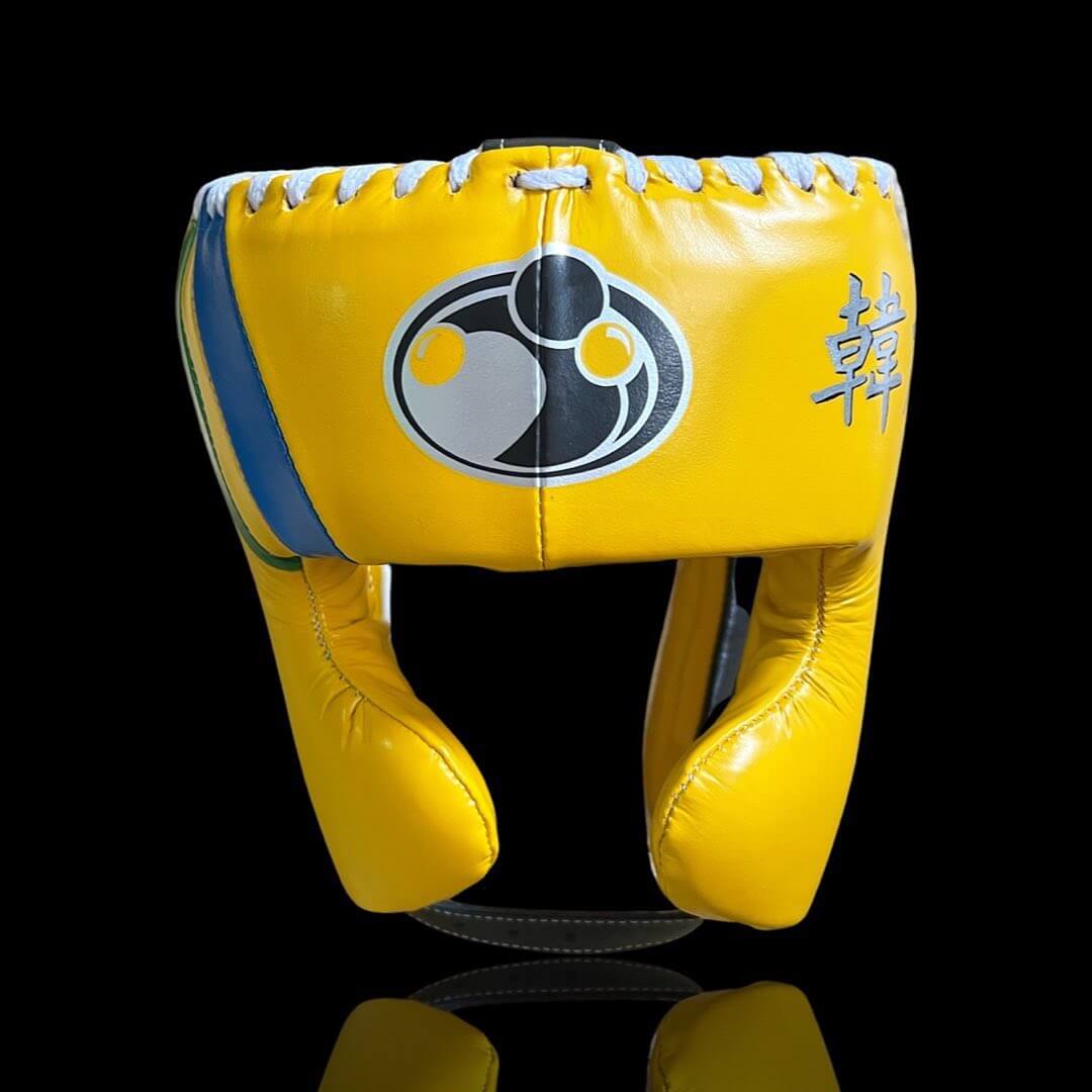 Grant Boxing Gloves Set Yellow/Black/Green/Blue Headguard