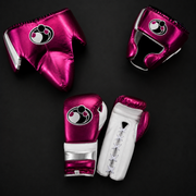 Grant Boxing Sparring Set Dark-Pink/White/Silver 