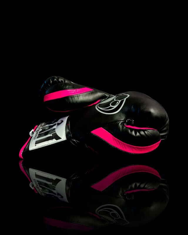 Grant Black/Pink thumb Boxing Gloves 16oz for Sparring Training