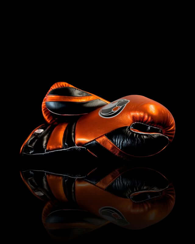 Grant Orange/Black Thumb View 16oz Boxing Gloves Premium Leather