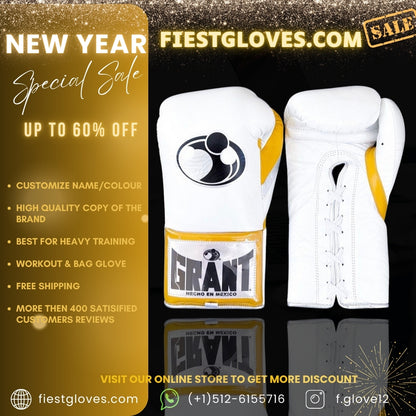 GRANT boxing glove , online, WHITE Grant boxing gloves thanksgiving gift for  students, Christmas gift, Birthday gift for Friends, Wedding gift for Men, Gift shop