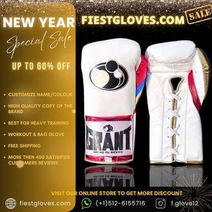 GRANT boxing glove , online, WHITE Grant boxing gloves thanksgiving gift for  students, Christmas gift, Birthday gift for Friends, Wedding gift for Men, Gift shop