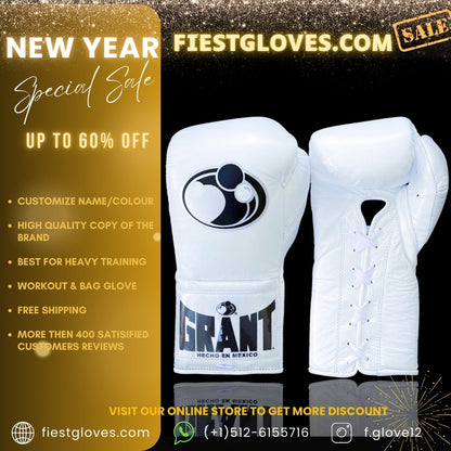 GRANT boxing glove , online, WHITE Grant boxing gloves thanksgiving gift for  students, Christmas gift, Birthday gift for Friends, Wedding gift for Men, Gift shop