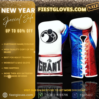 GRANT boxing glove , online, WHITE Grant boxing gloves thanksgiving gift for  students, Christmas gift, Birthday gift for Friends, Wedding gift for Men, Gift shop