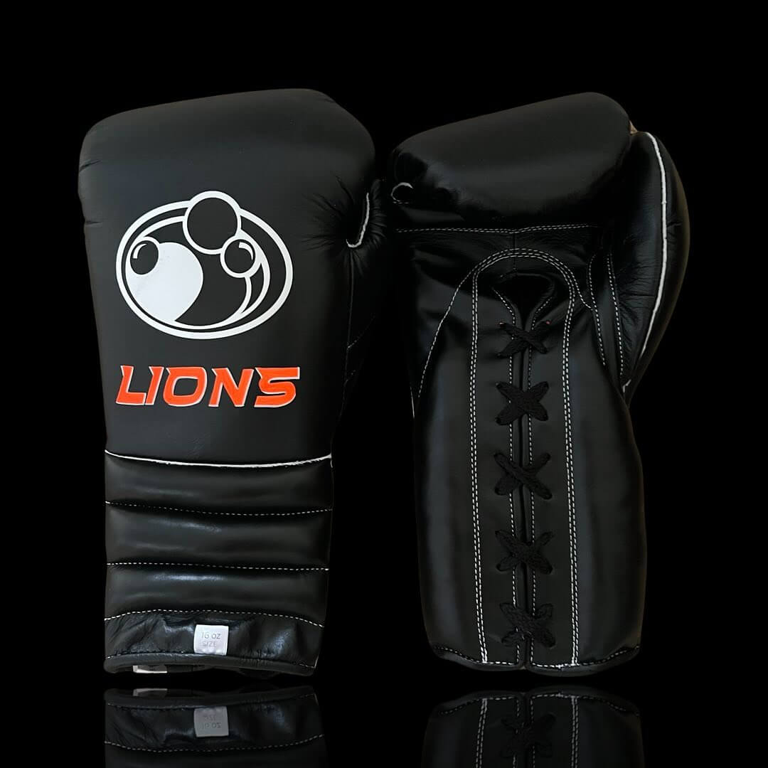 Grant Black Full View Leather Boxing Gloves