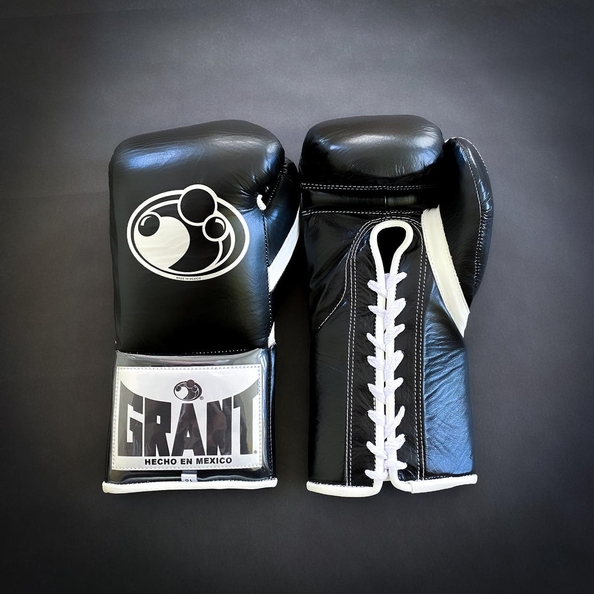Grant Boxing Gloves Black Leather Training Gloves for Heavy Training