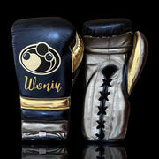 Grant Blue/Grey/Gold Boxing Gloves Women Fitness Training Gloves