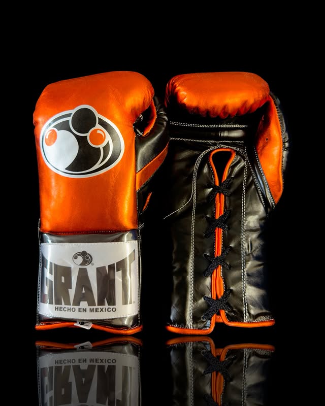Grant Boxing Set Orange/Black Gym Training Gloves Headguard