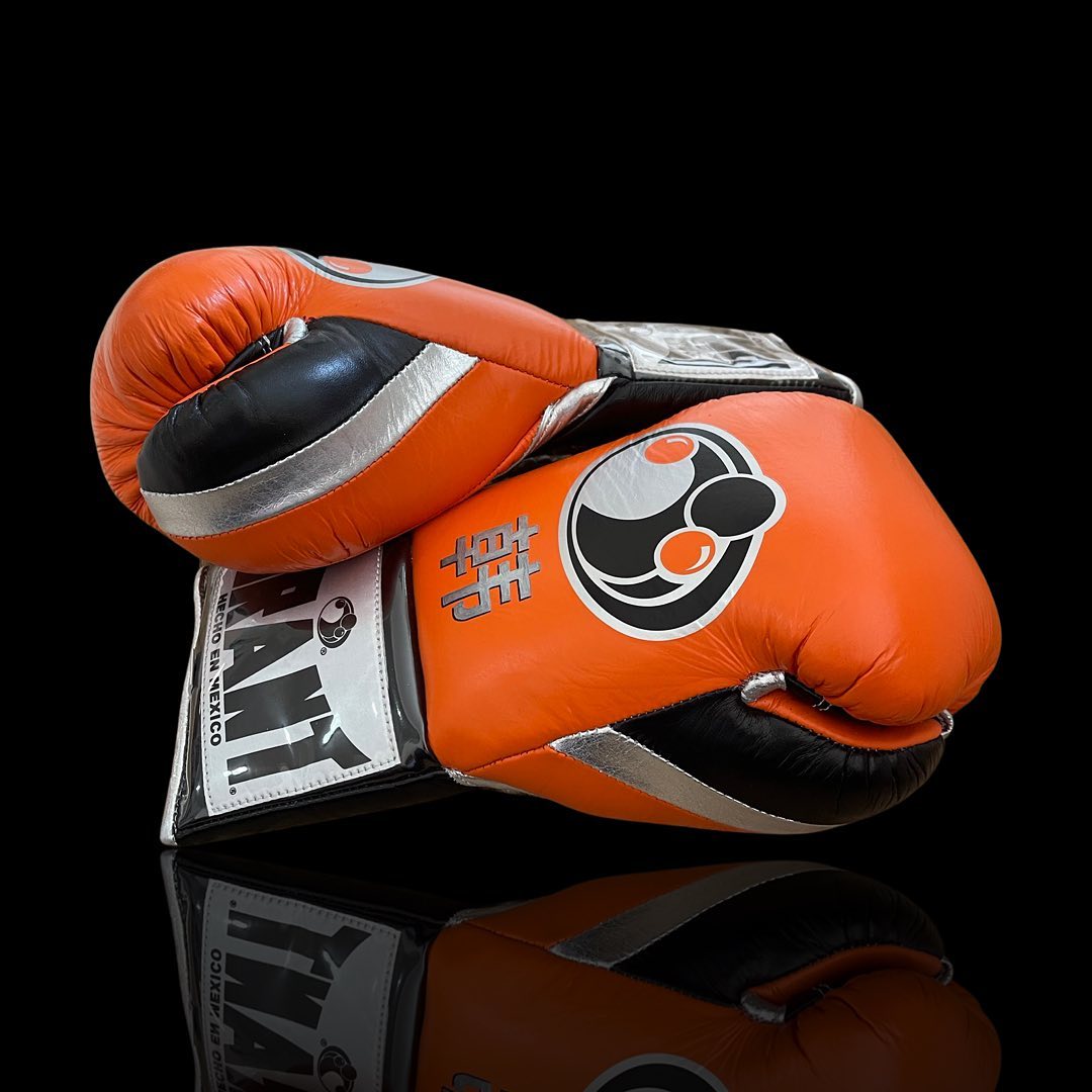Grant Orange/Black/Silver Boxing Gloves Beginner Friendly Training Gloves Side View