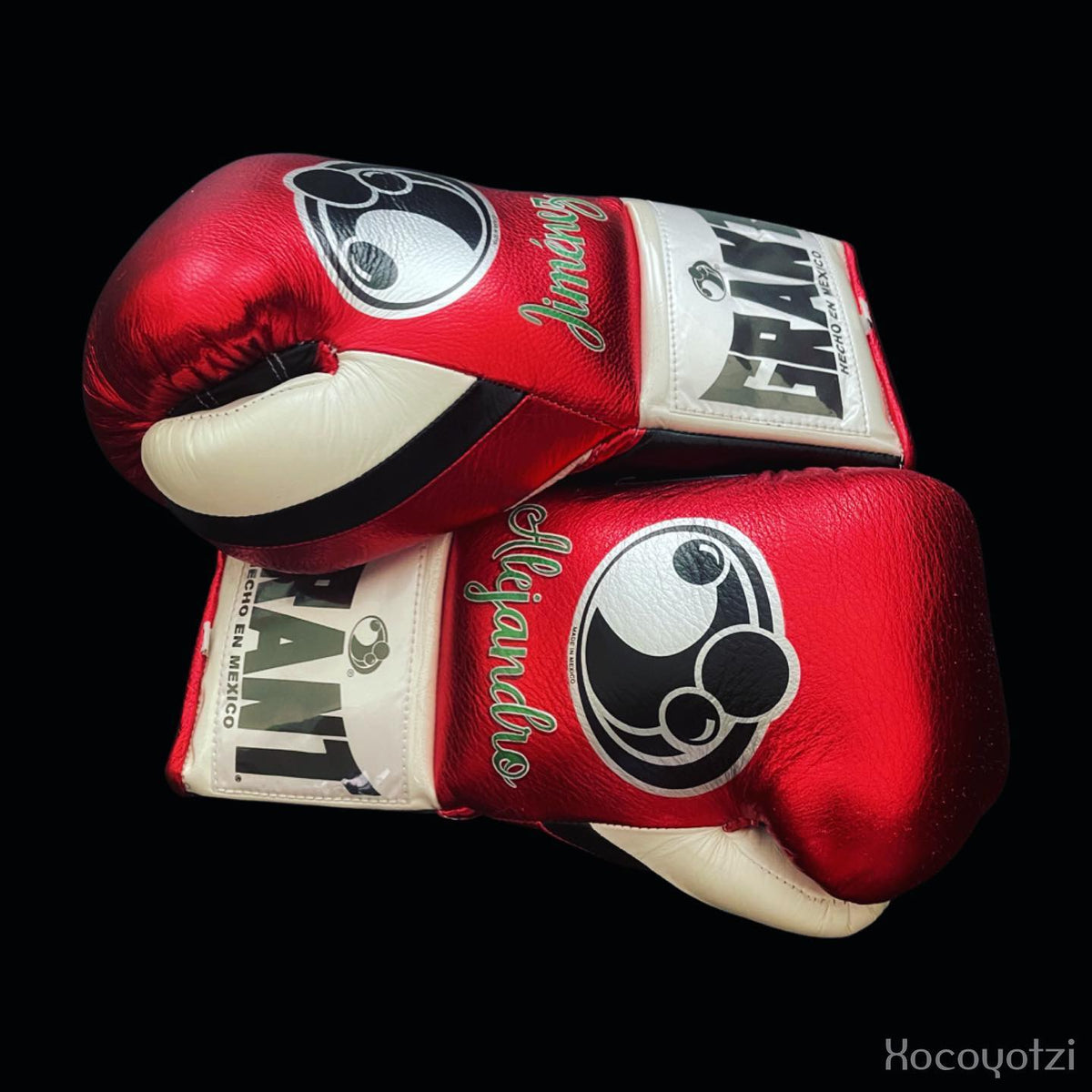 Grant Red/Black/White Boxing Gloves Durable Sparring Gloves Side View