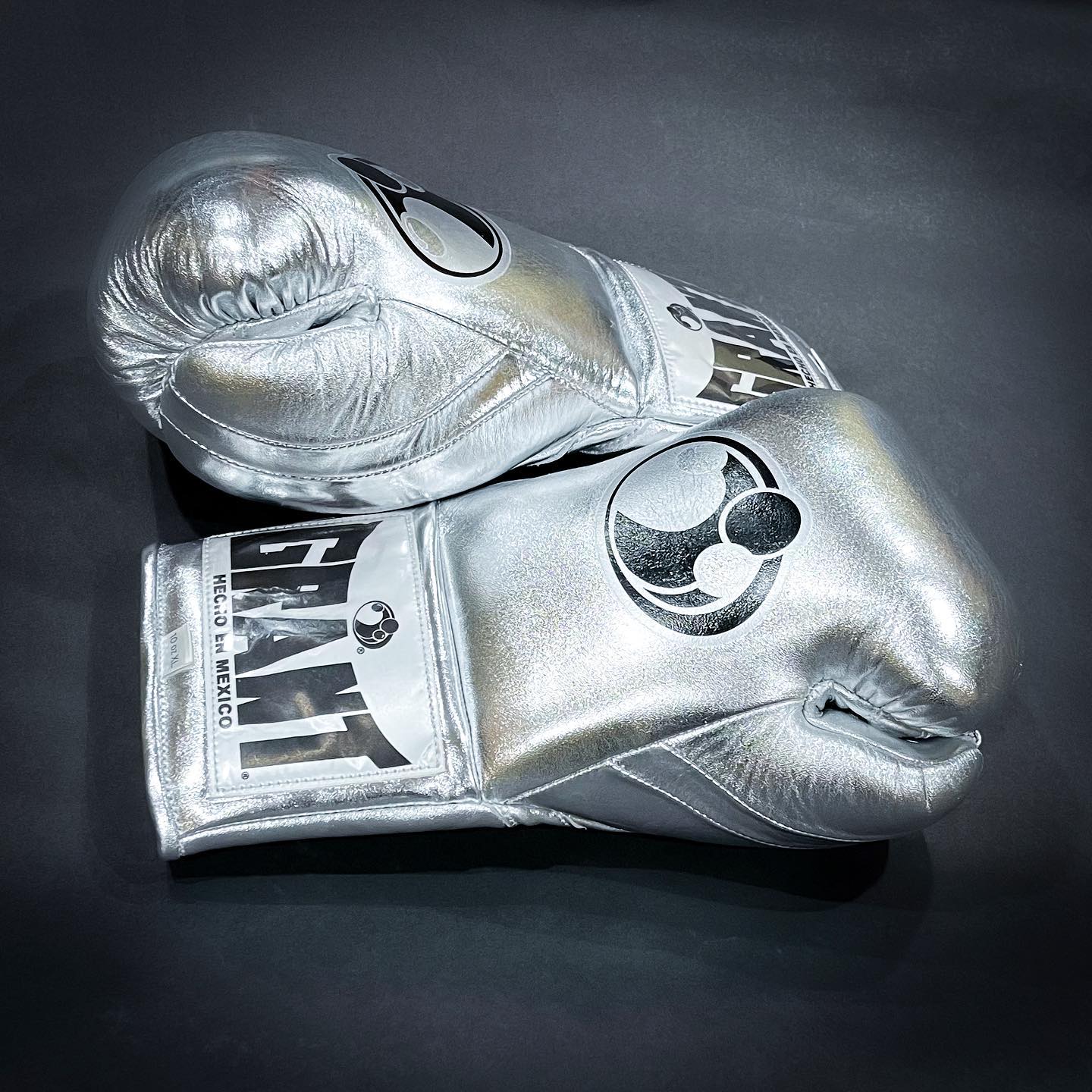 Grant Silver Boxing Gloves Premium Gym Training Pair Thumb View
