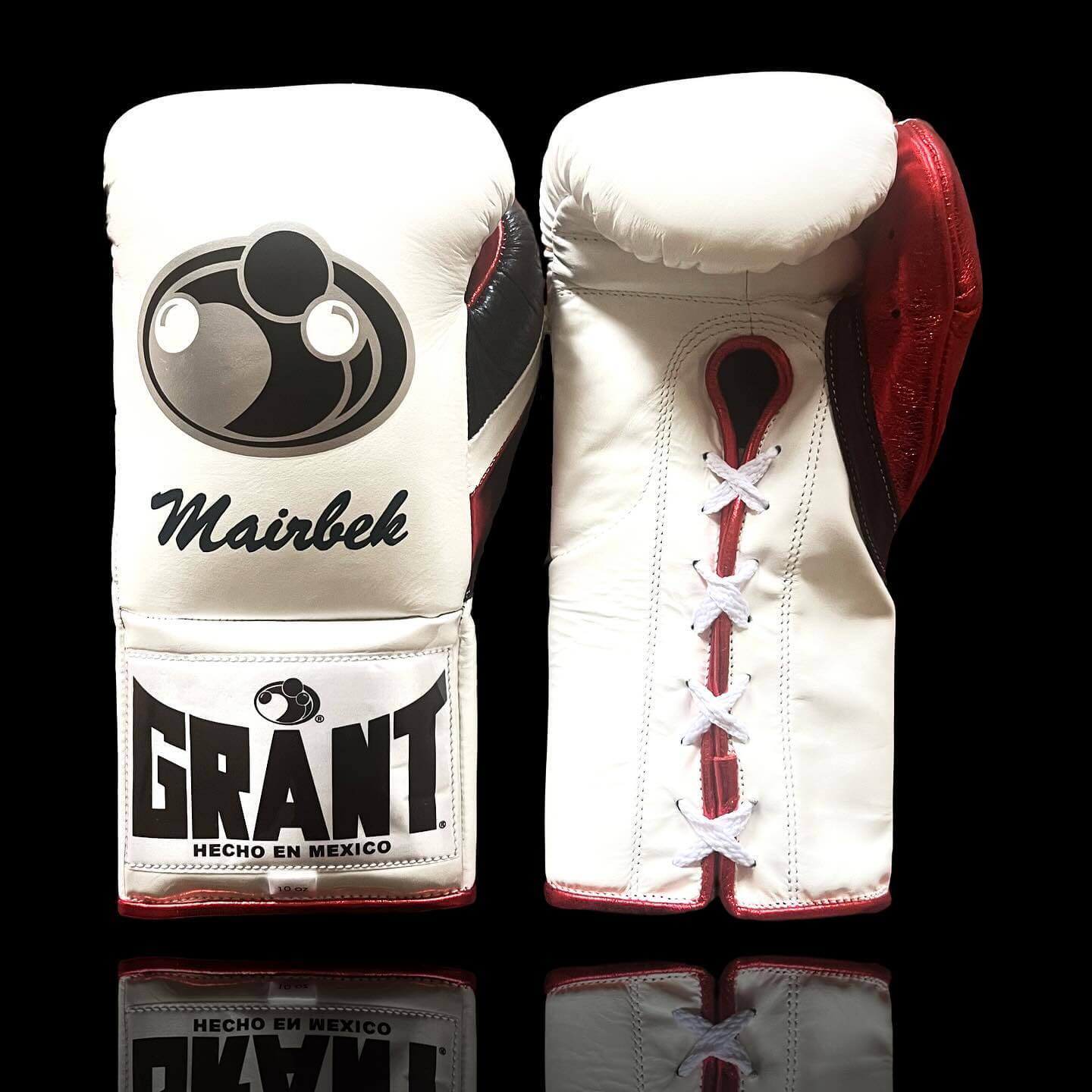 Grant White/Red/Black Boxing Gloves Premium Gym Training Pair