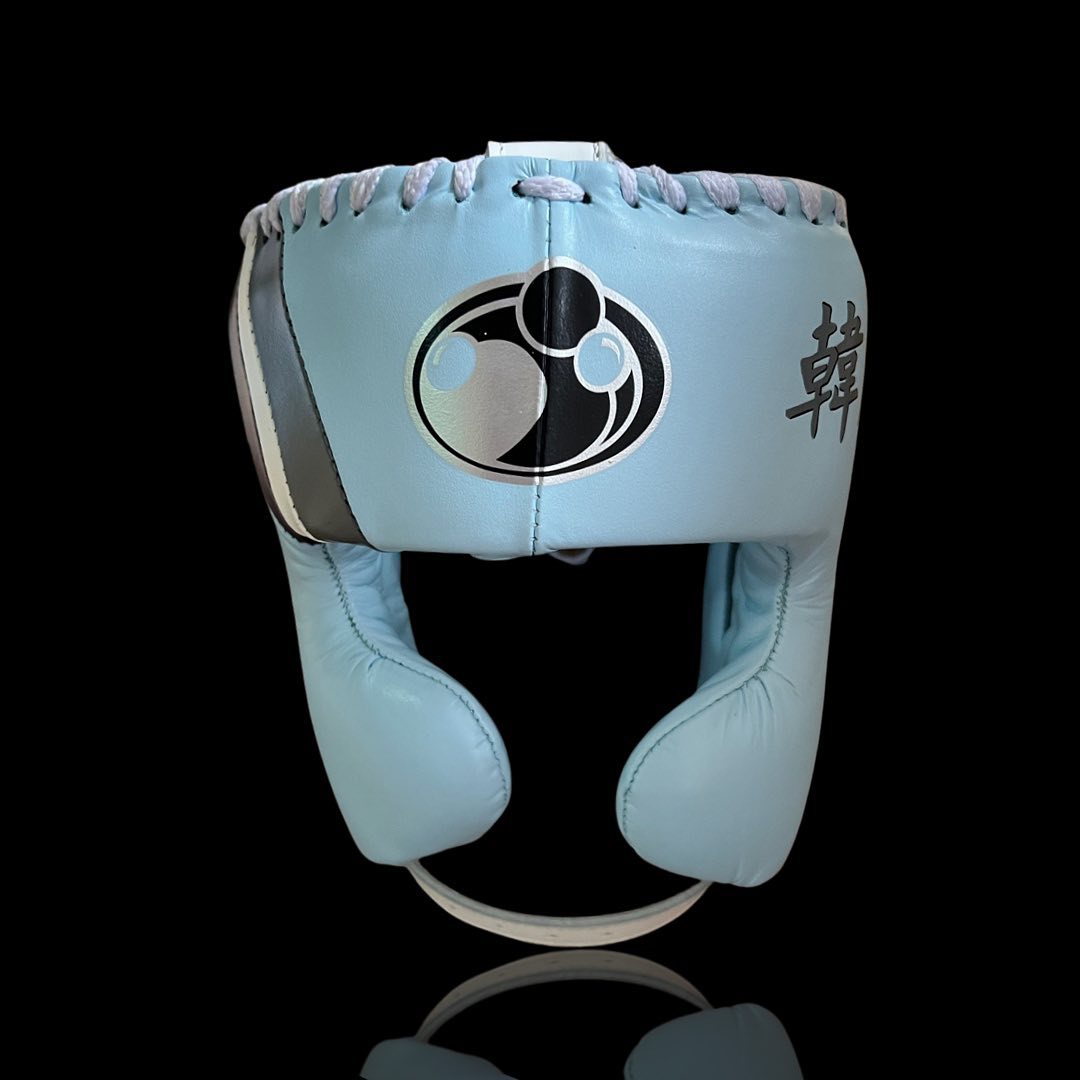 Grant Full Gear Boxing Set Sky-Blue/Purple/White Headguard