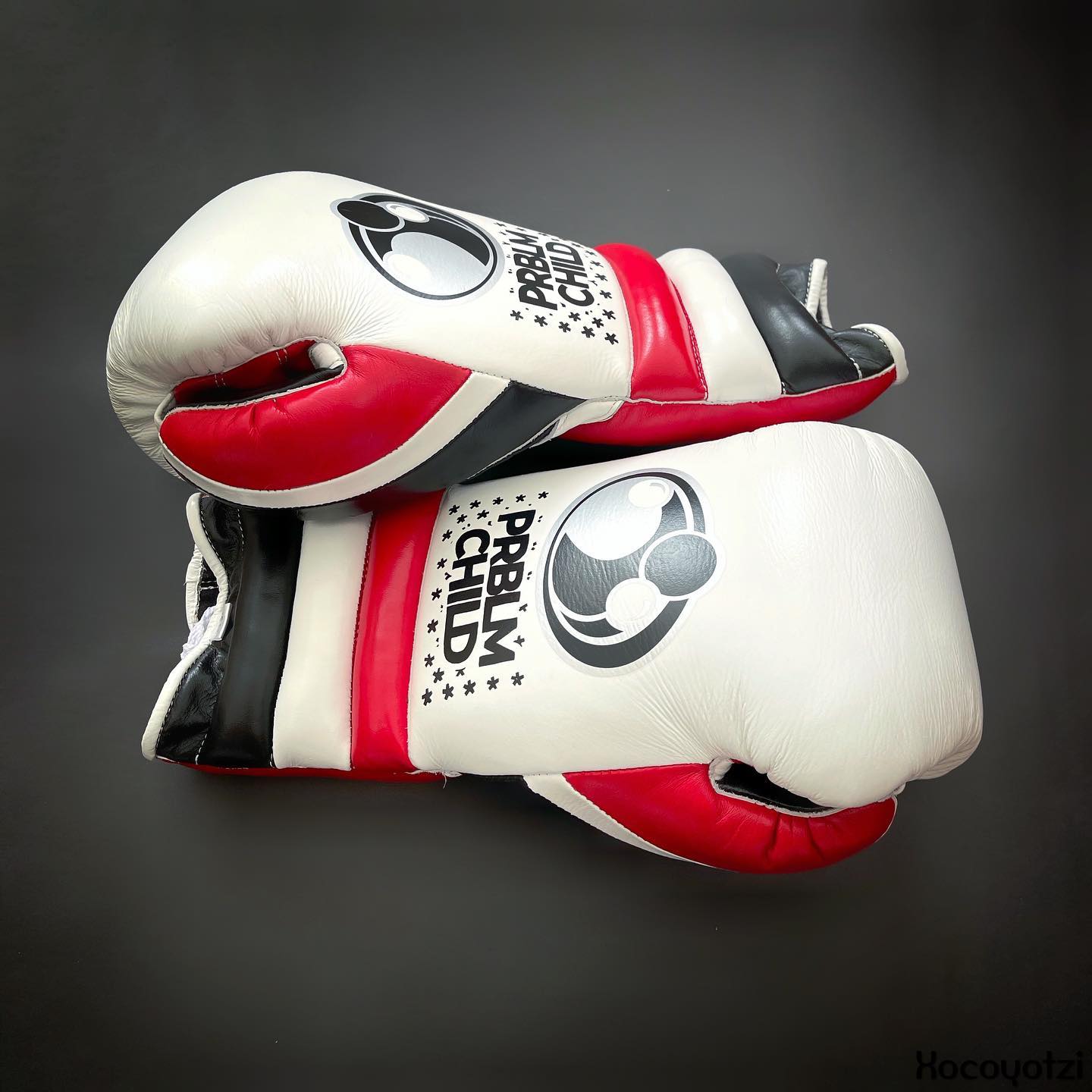 Grant White/Red/Black Boxing Set Custom Training Gloves 
