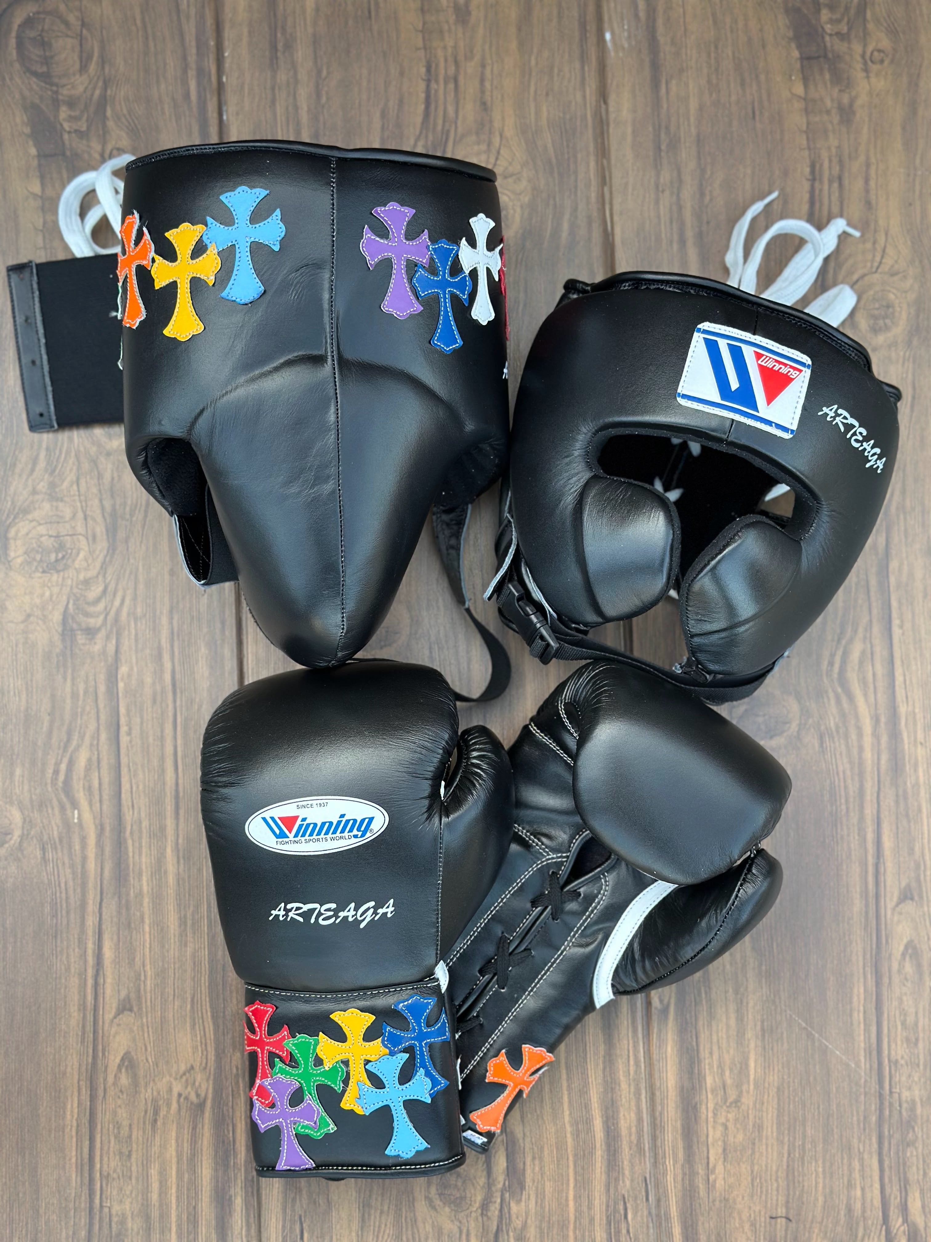 Budget Friendly Winning Custom Gloves Set Black Complete Pack