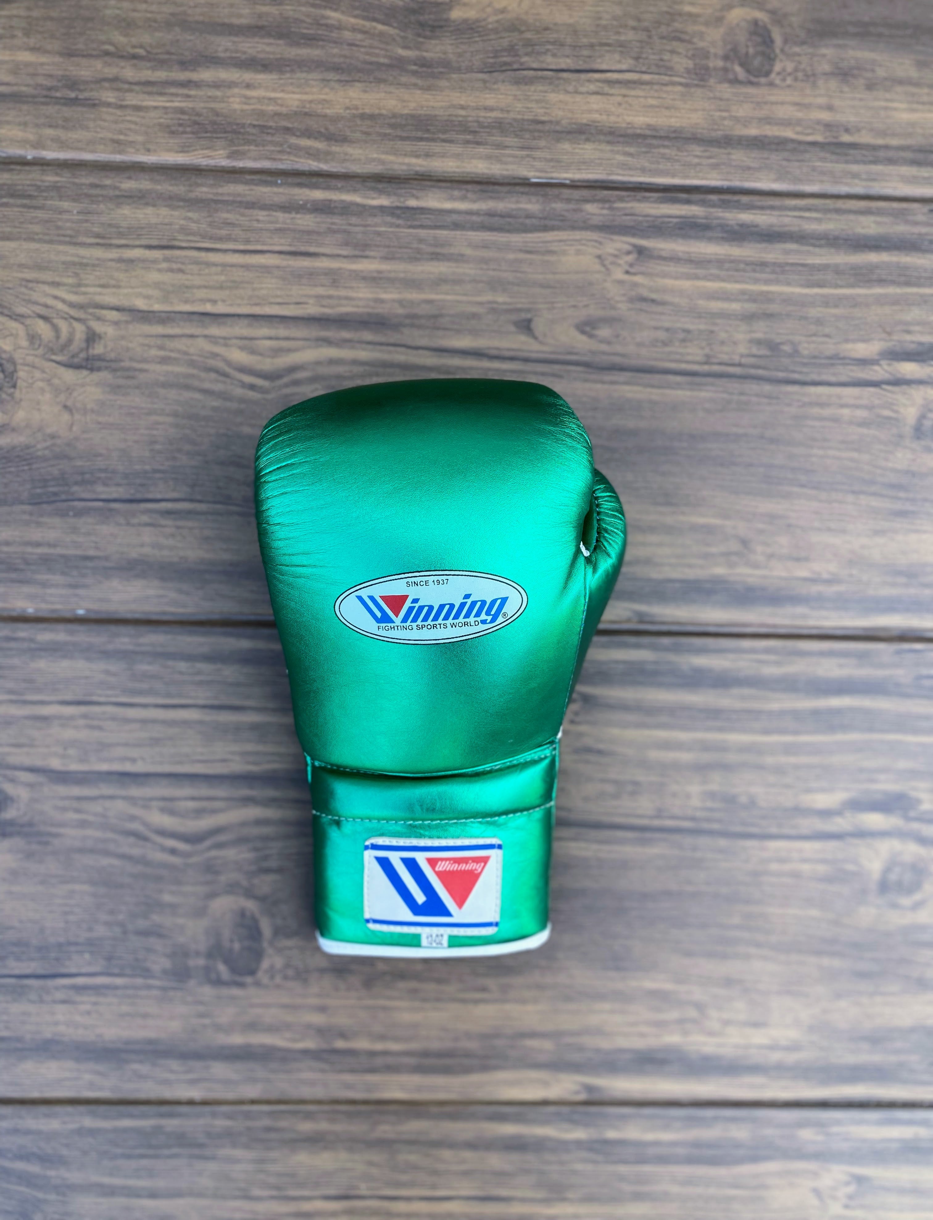 Value Winning Boxing Gloves Set Green Lace-Up Training Pack