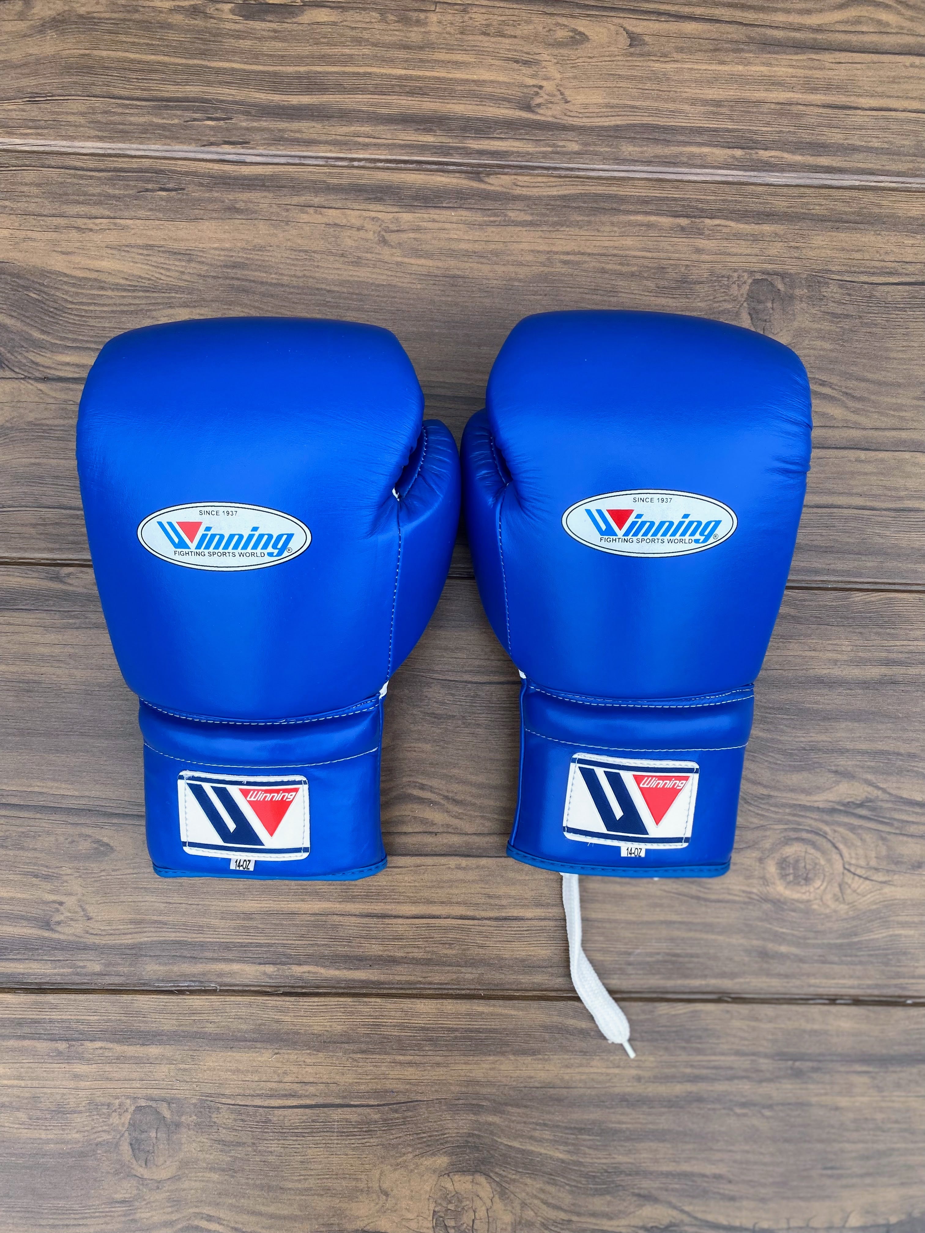 Winning Gym Gloves Set Blue Budget Friendly Bundle