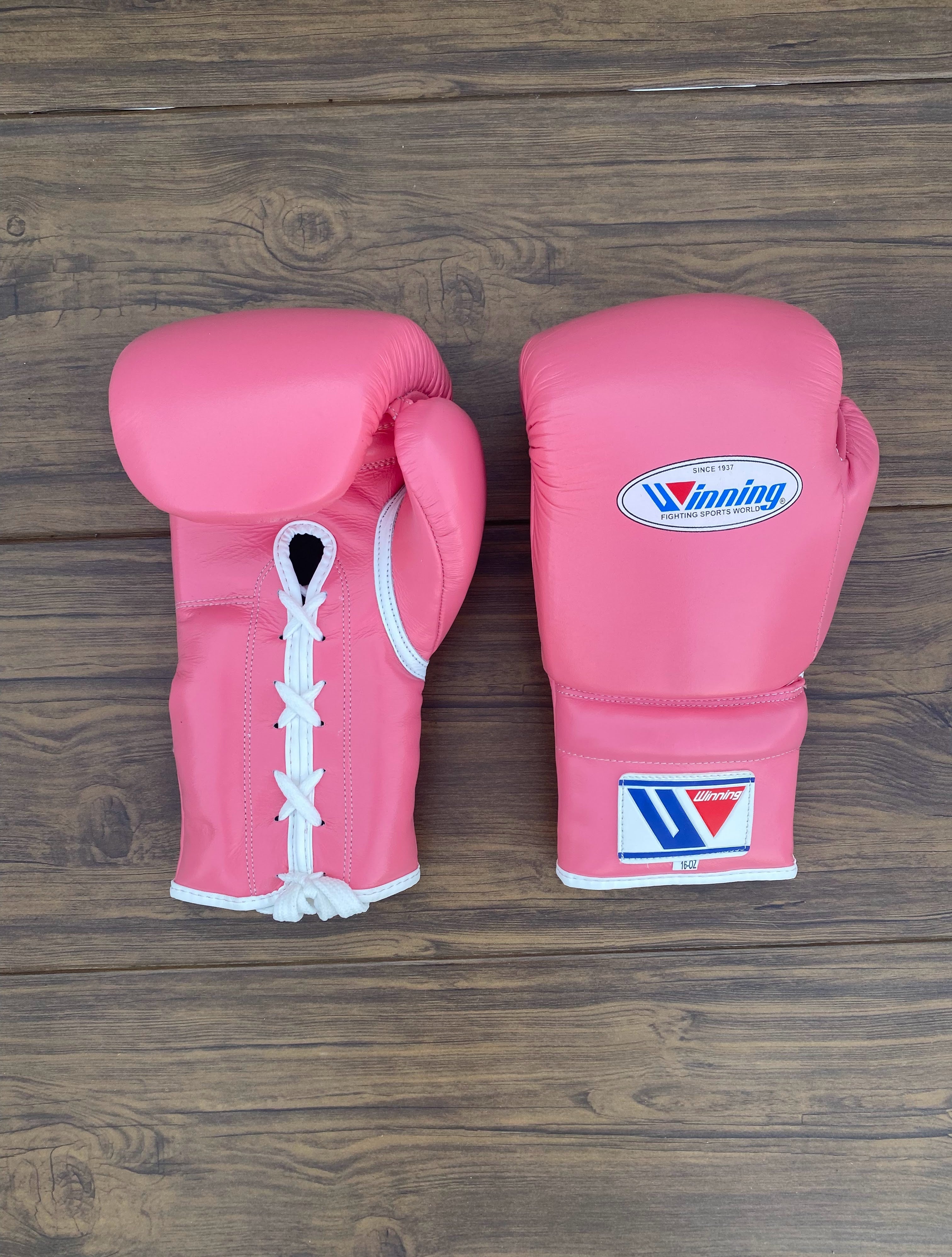 Customize Winning Boxing Set Pink ,Leather Gloves,Head & Groin Guard