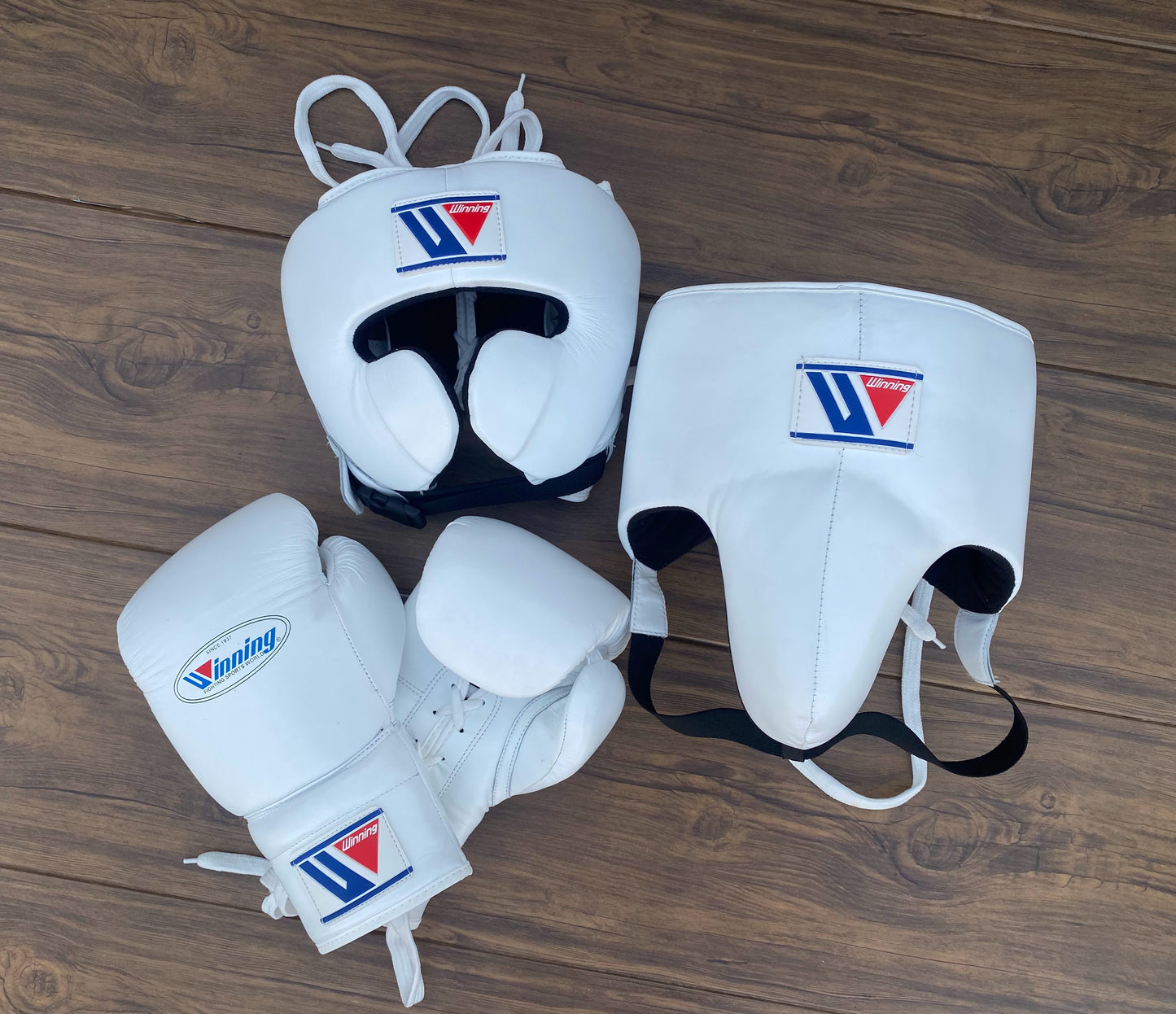 Winning boxing gloves set, Winning WHITE Boxing Gear, Winning Head Guard, Winning Groin Guard, Thanksgiving gift for students, Christmas gift, Birthday gift for Friends, Wedding gift for Men, Gift shop, Halloween gift for Kids