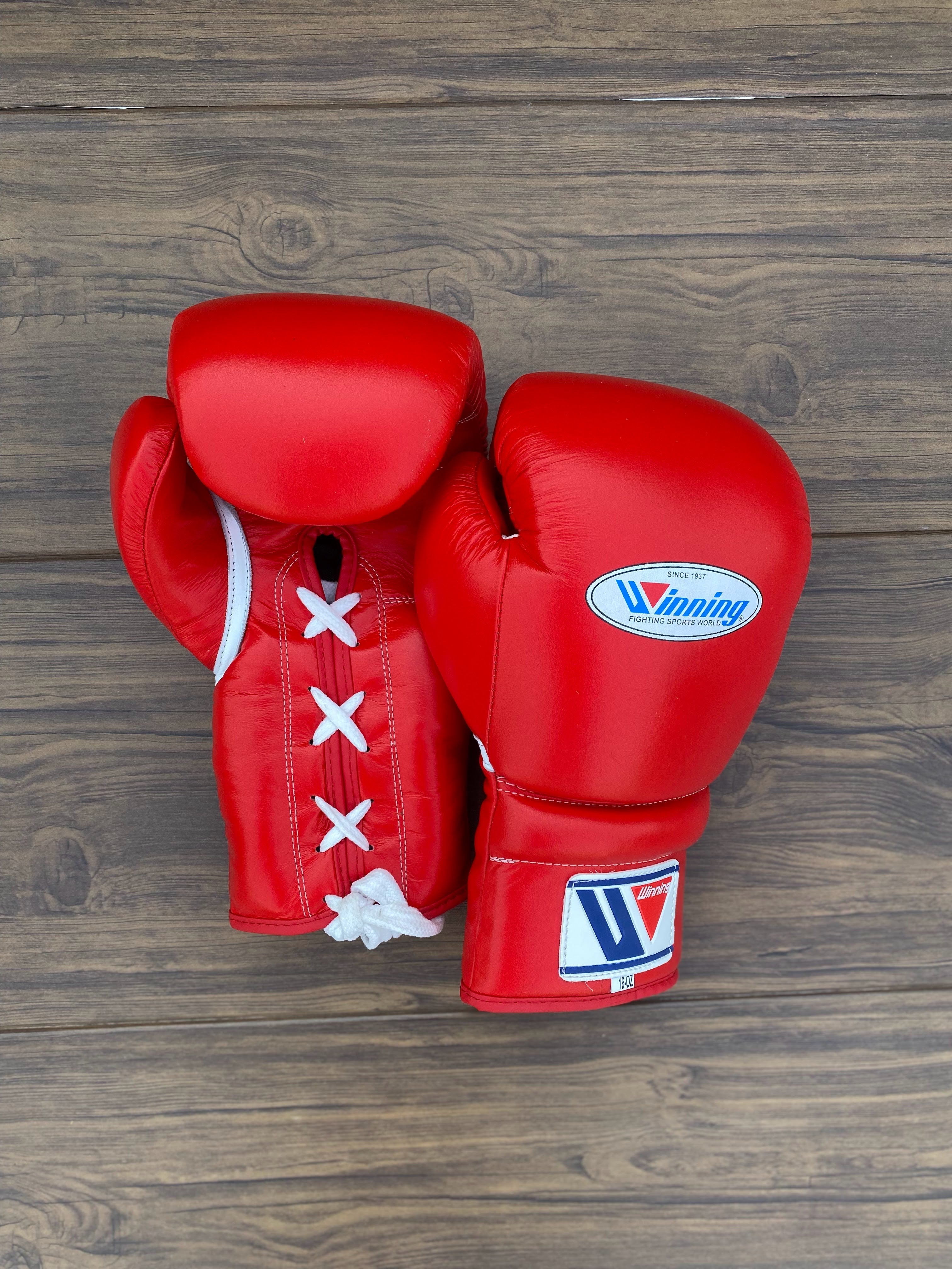 Customizable Winning Style Boxing Gloves Set Red
