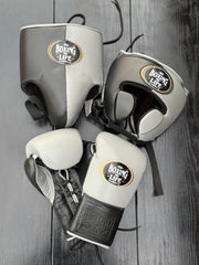Affordable No Boxing No Life Training Collection Grey/Black 14oz Gloves Bundle