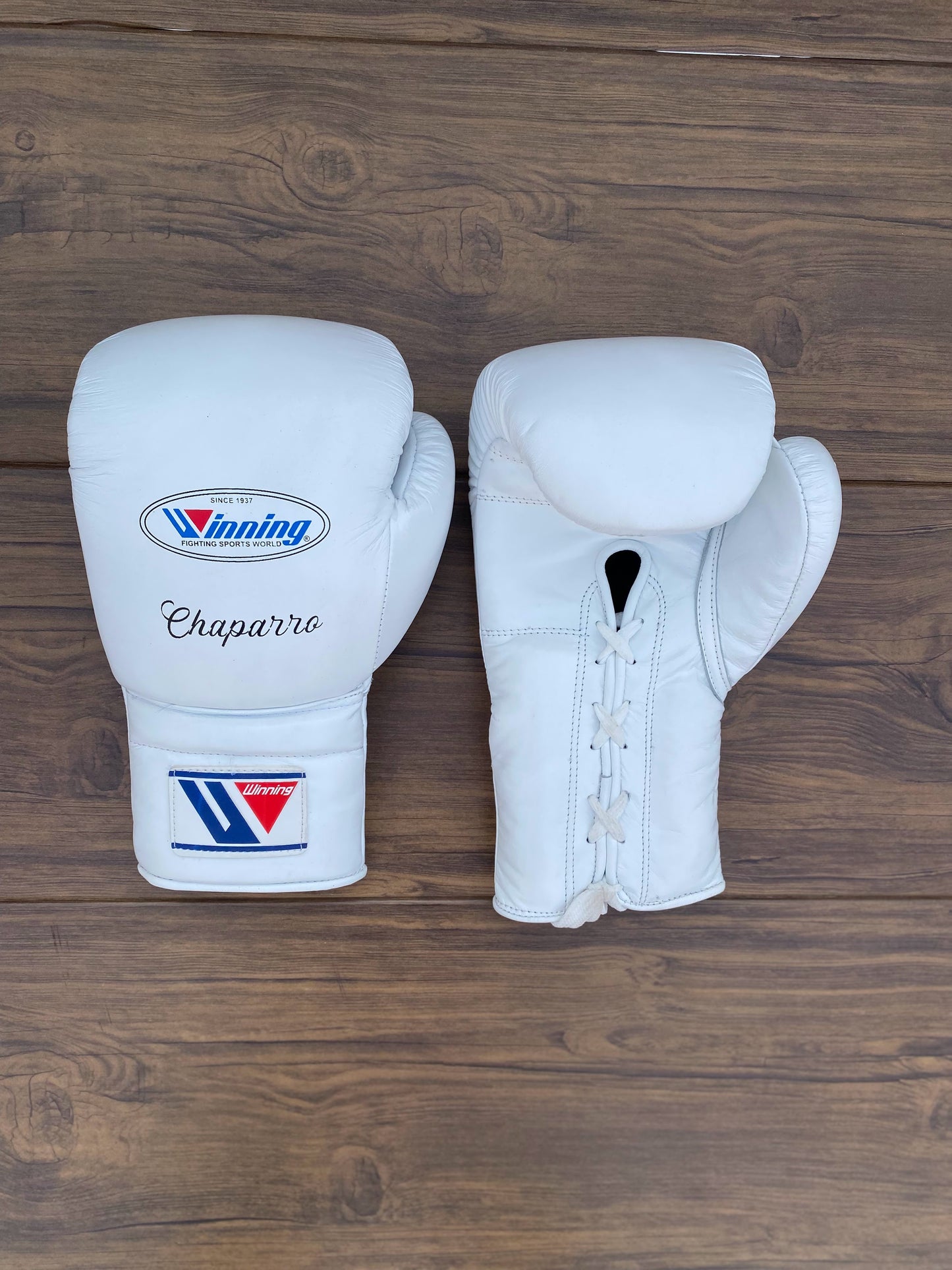 Winning boxing gloves set, Winning WHITE Boxing Gear, Winning Head Guard, Winning Groin Guard,