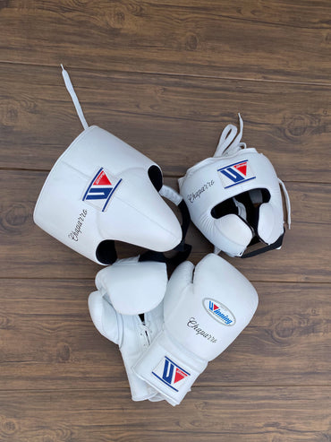 Winning boxing gloves set, Winning WHITE Boxing Gear, Winning Head Guard, Winning Groin Guard, Thanksgiving gift for students, Christmas gift, Birthday gift for Friends, Wedding gift for Men, Gift shop, Halloween gift for Kids